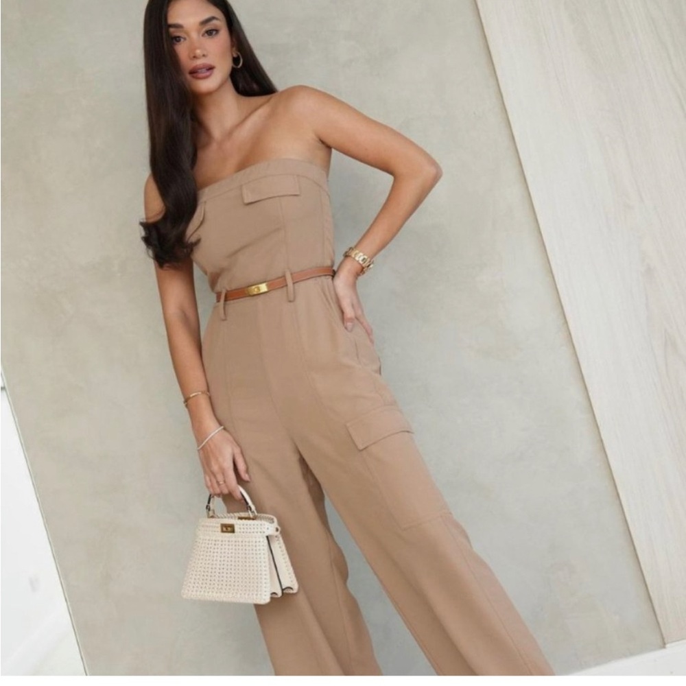 Zara jumpsuit brown